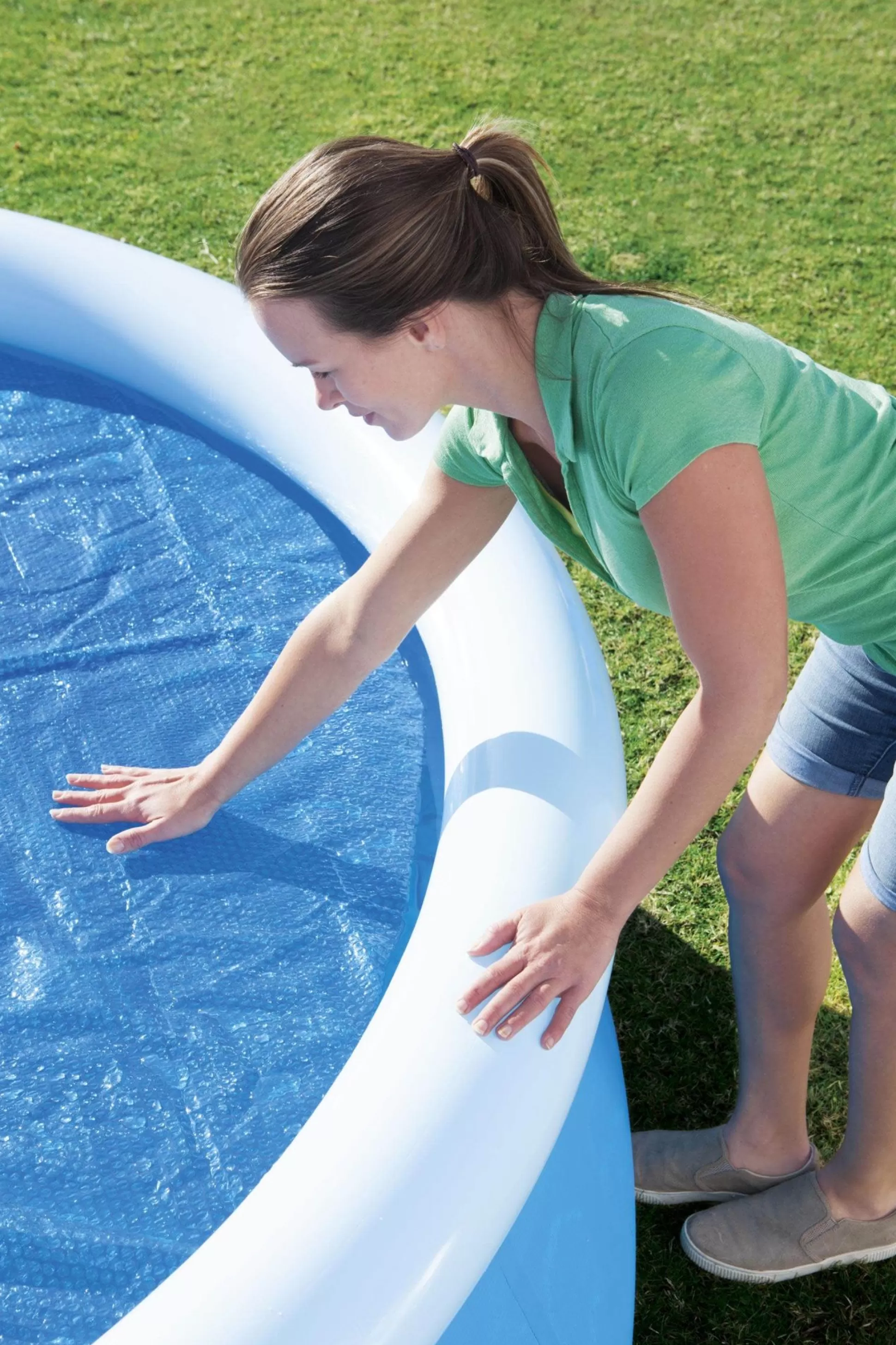 Bestway Flowclear 10' Solar Pool Cover Compatible With 10' Above Ground Pools Discount