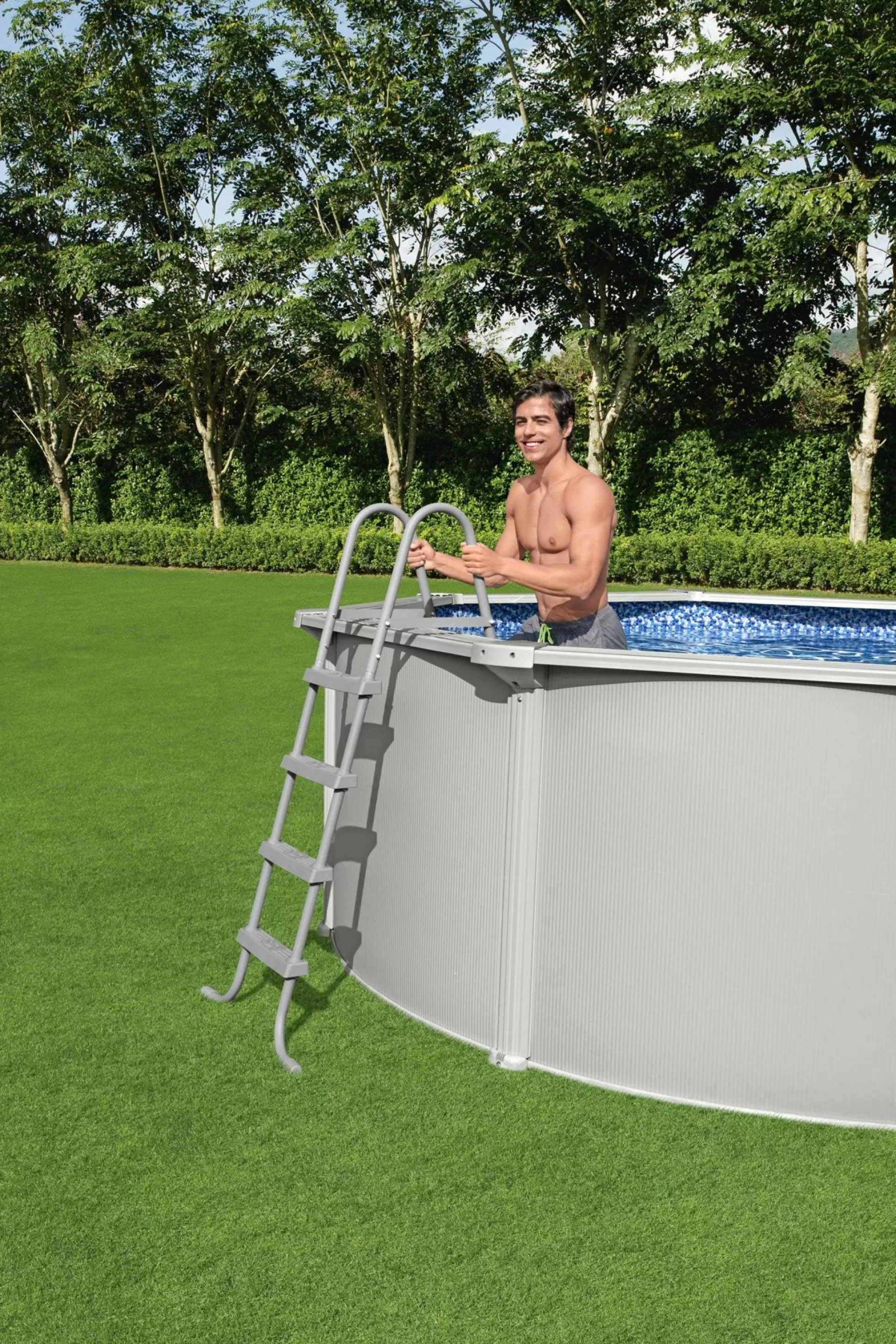 Bestway Hydrium 16'5" X 12' X 48" Steel Wall Above Ground Pool Set Online