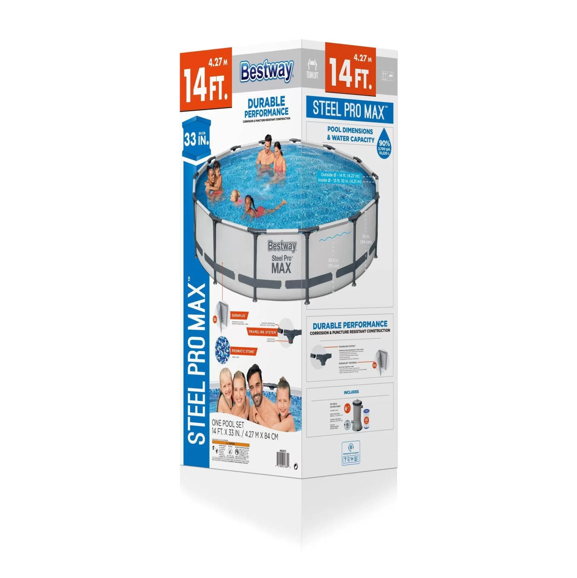 Bestway Steel Pro Max 14' X 33 Above Ground Pool Set Store