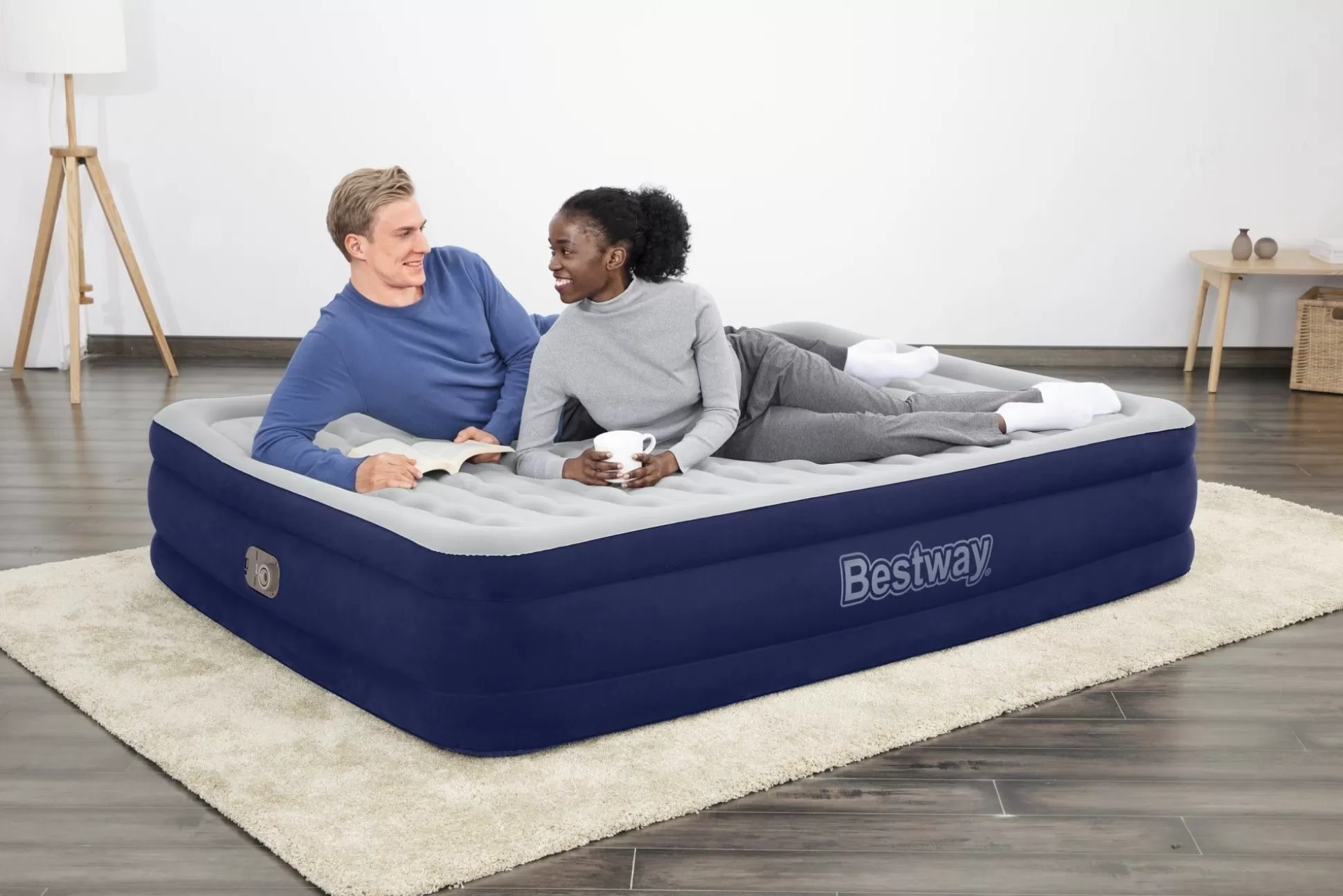 Bestway Tritech Air Mattress Queen 15 With Built-In Ac Pump Included And Antimicrobial Coating Store