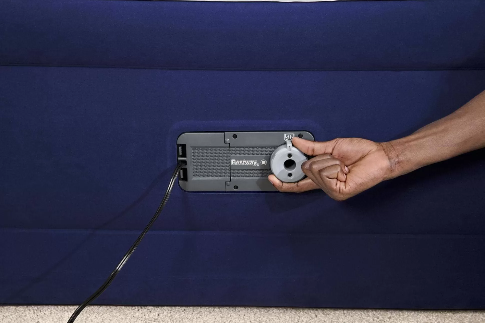 Bestway Tritech Air Mattress Queen 22 In. With Built-In Ac Pump And Antimicrobial Coating Sale