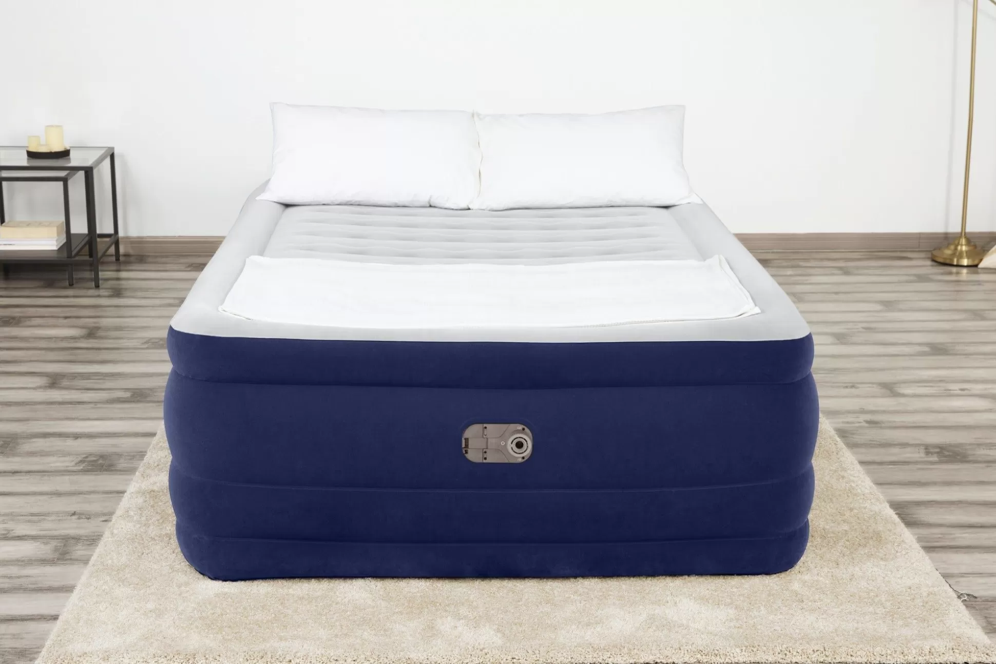 Bestway Tritech Air Mattress Queen 24 With Built-In Ac Pump Included And Antimicrobial Coating Sale