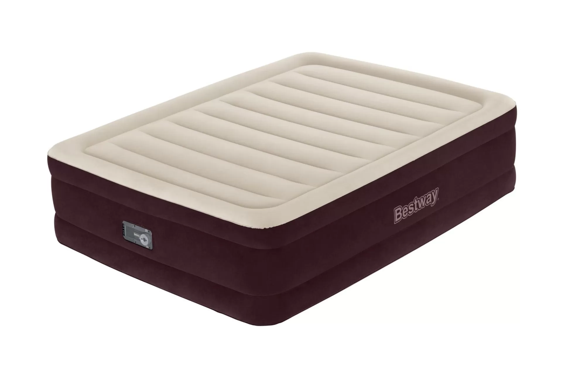 Bestway Tritech Fashion Flock Air Mattress Queen 20" With Built-In Ac Pump And Antimicrobial Coating Online