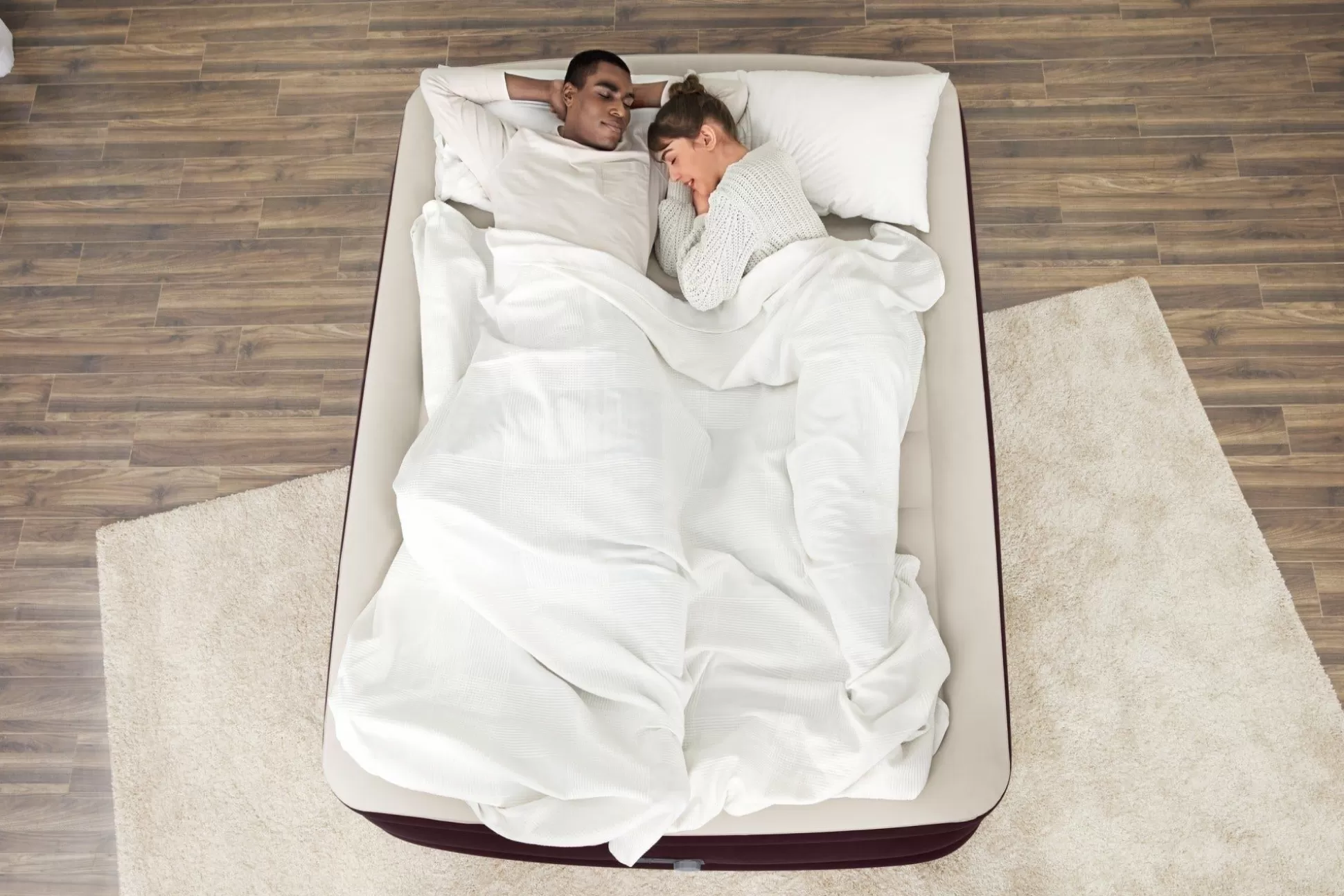 Bestway Tritech Fashion Flock Air Mattress Queen 20" With Built-In Ac Pump And Antimicrobial Coating Online