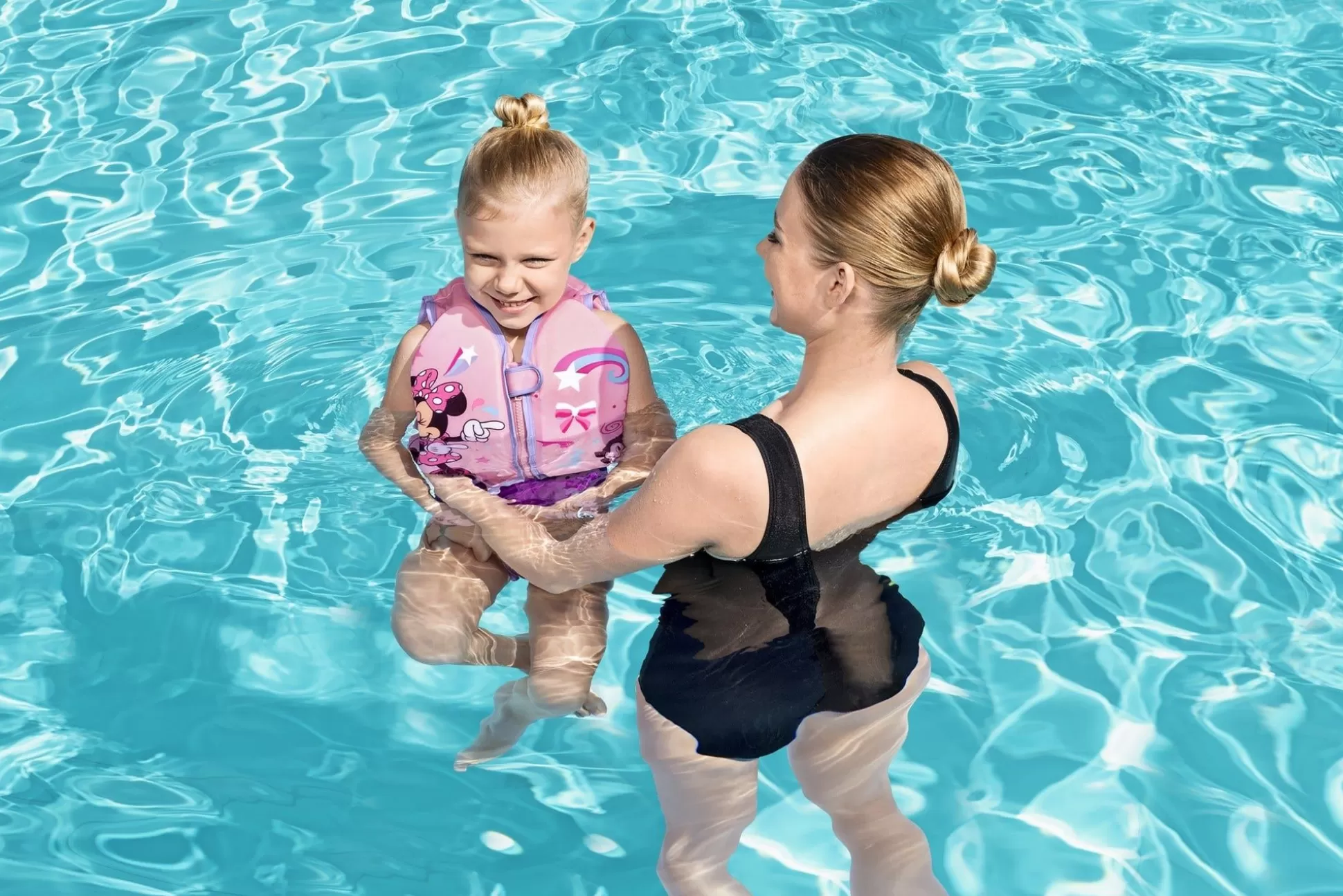 Bestway Disney Junior Minnie Mouse Pink Fabric Child Swim Vest, Medium To Large Clearance