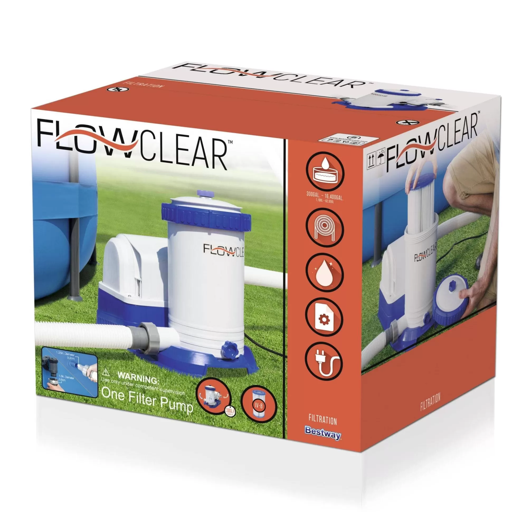 Bestway Flowclear 2,500 Gal. Filter Pump Best