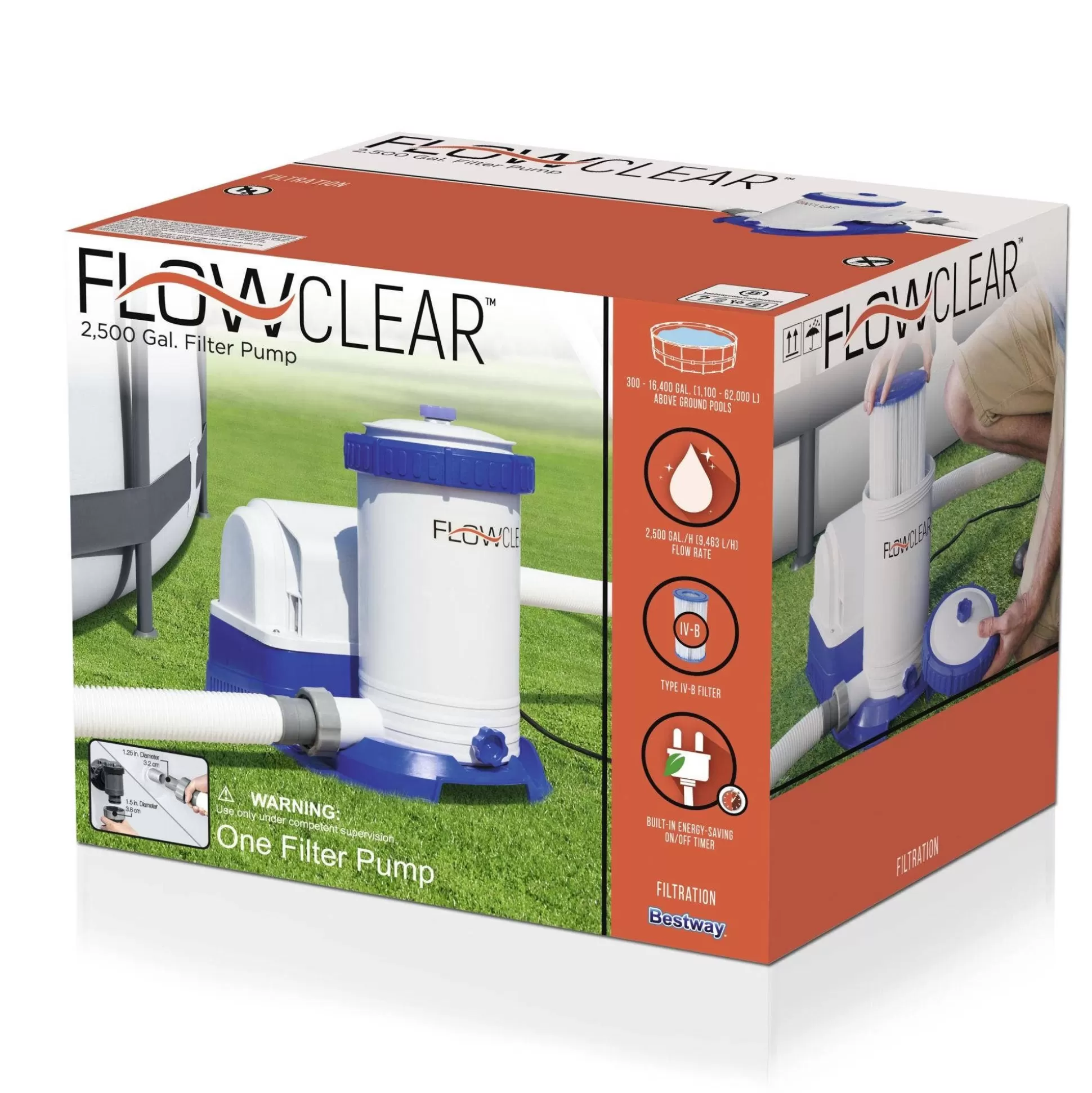 Bestway Flowclear 2,500 Gal. Filter Pump Best