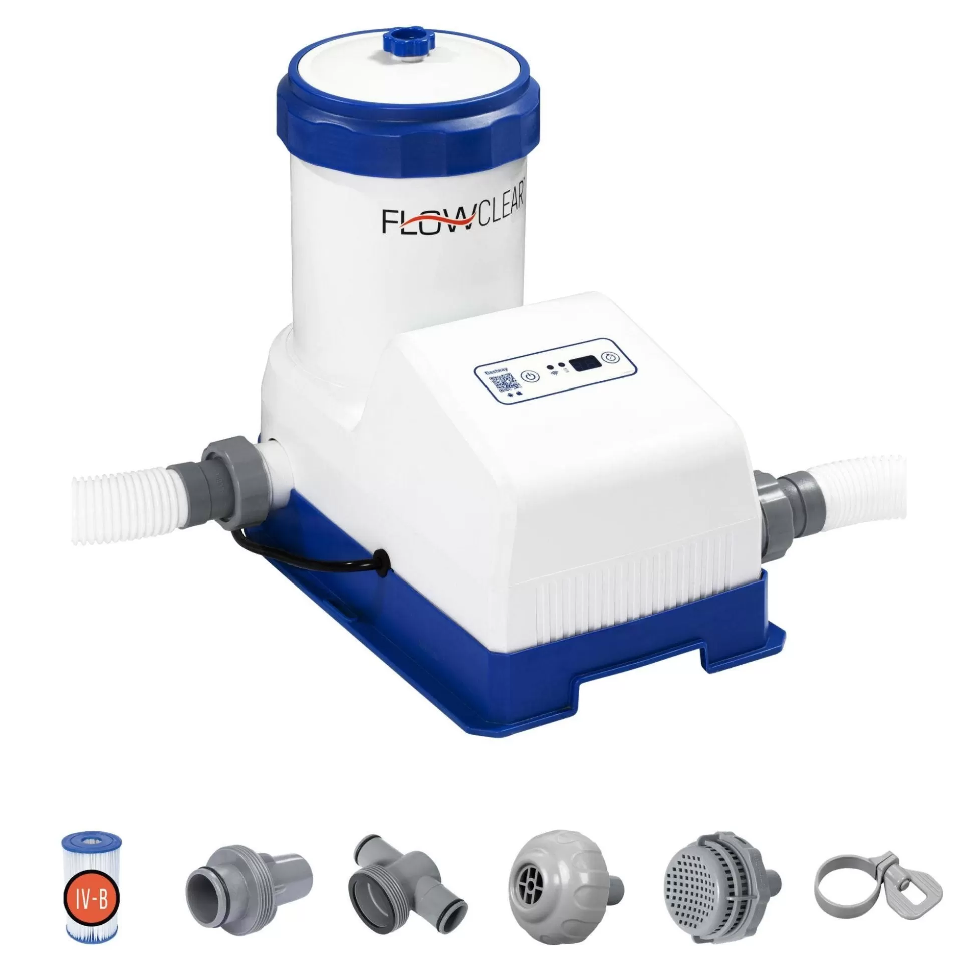 Bestway Flowclear Smart Touch Wifi 2,000 Gal. App-Controlled Filter Pump Hot