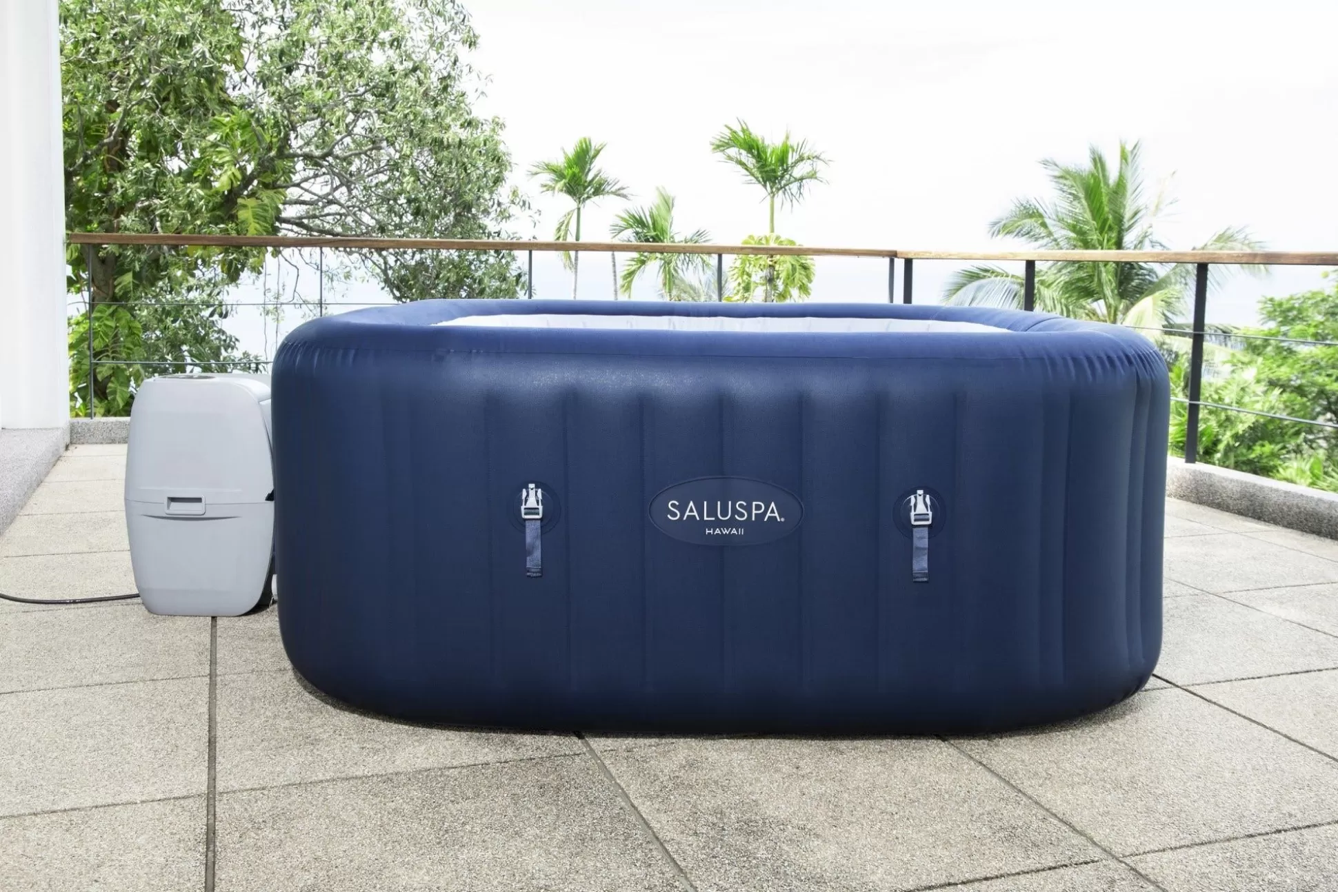 Bestway Saluspa Hawaii Energysense Smart Airjet Inflatable Hot Tub Spa 4-6 Person Hot