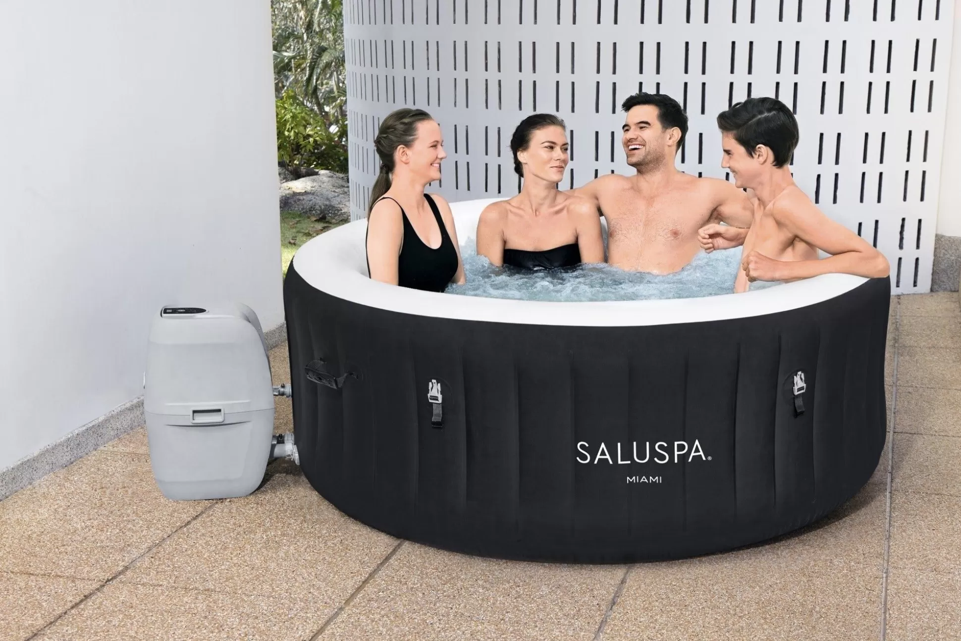 Bestway Saluspa Miami Energysense Airjet Inflatable Hot Tub Spa 2-4 Person Best