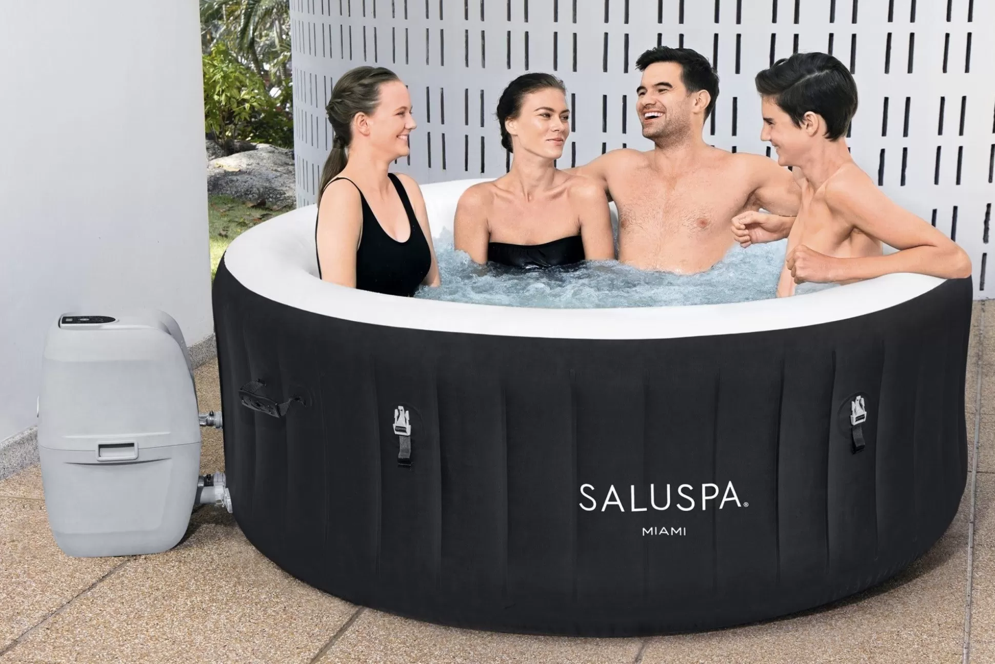 Bestway Saluspa Miami Energysense Airjet Inflatable Hot Tub Spa 2-4 Person Best