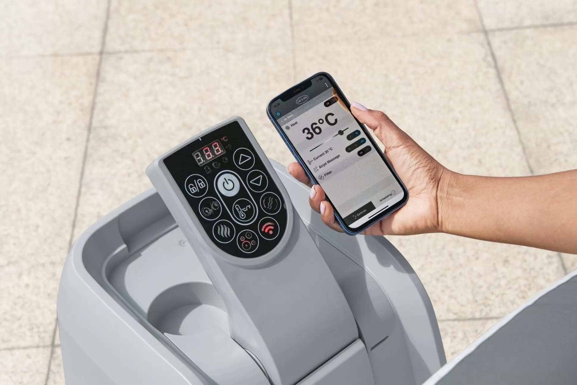 Bestway Saluspa Monaco Energysense Smart Signature Airjet Inflatable Hot Tub With App-Control 5-7 Person Online