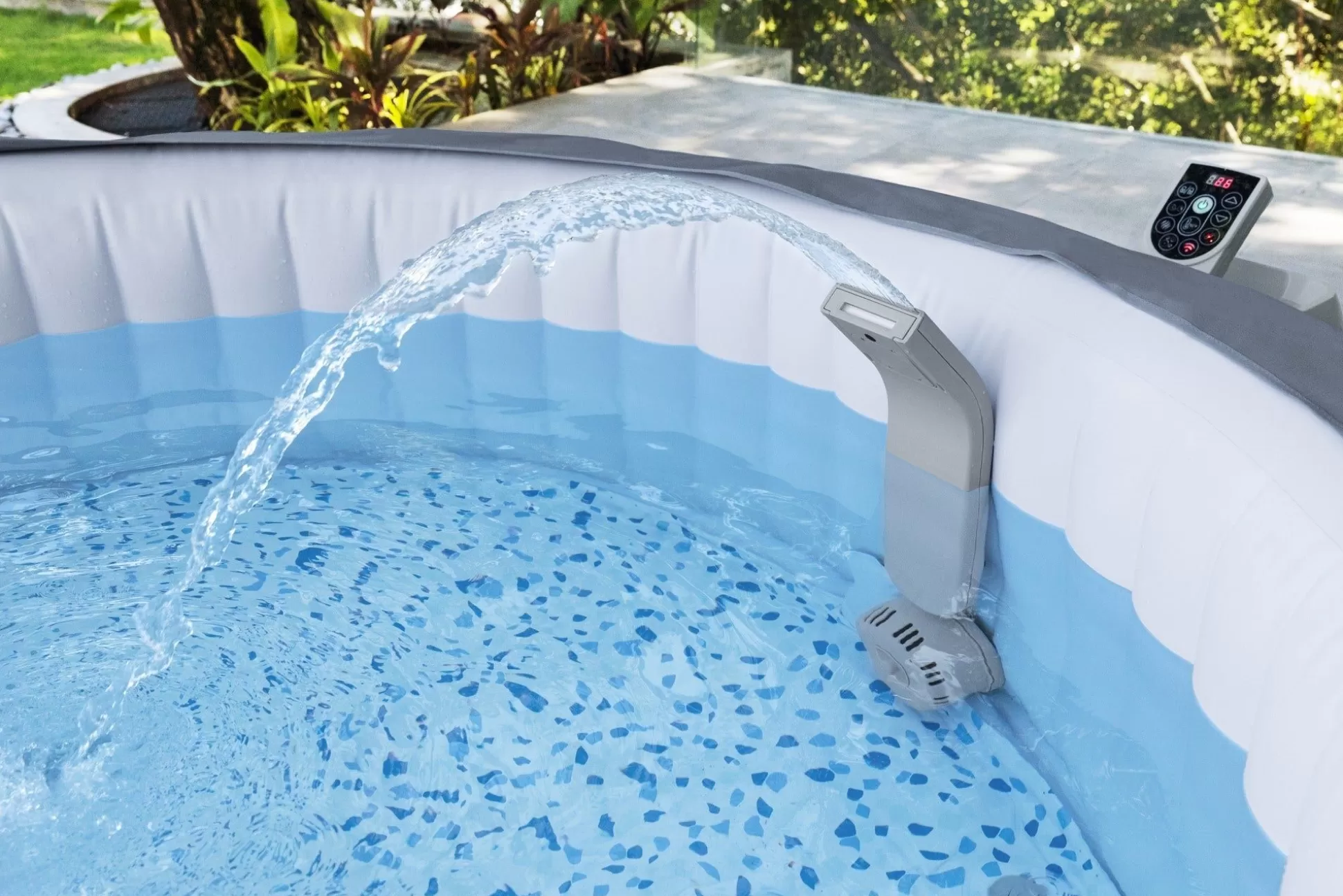 Bestway Saluspa Soothing Alternating Multi-Color Led Waterfall Compatible With Spas Outlet